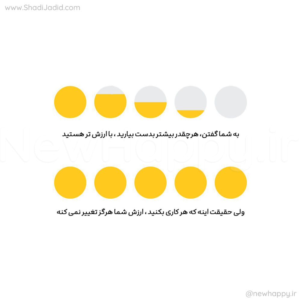 شما هر چقدر به دست آورید شایستگی دارید